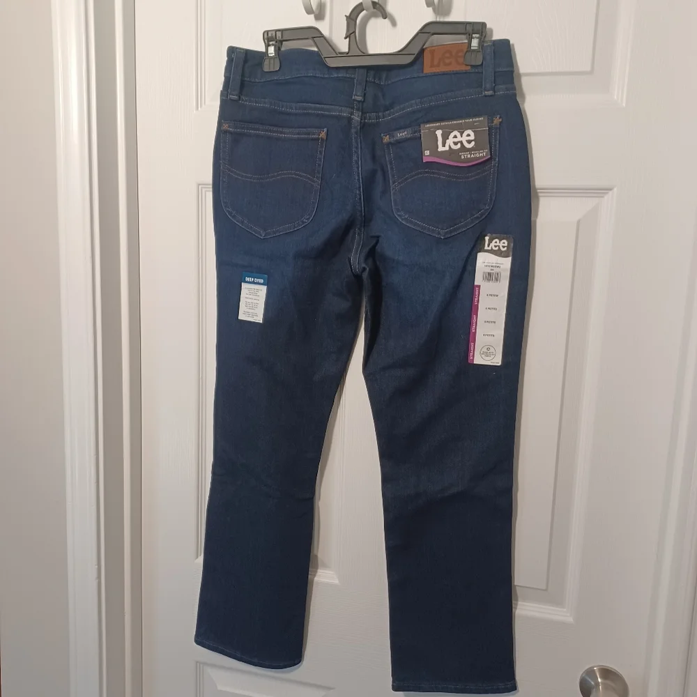 LEE Midrise Straight Regular Fit Sz 8 Petite